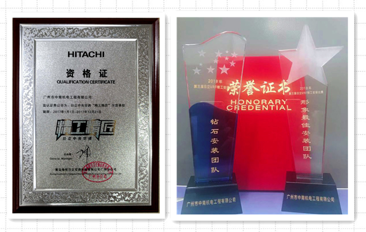中南机电工程团队获奖证书
